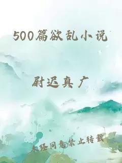 500篇欲乱小说